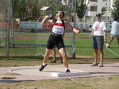 Jan beim Kugelstoß